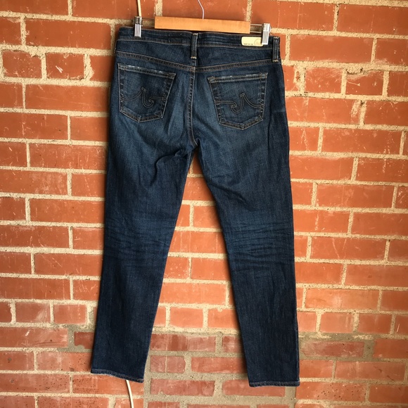 Adriano Goldschied Stilt cigarette jeans dark wash made in USA size 28R - Picture 6 of 9